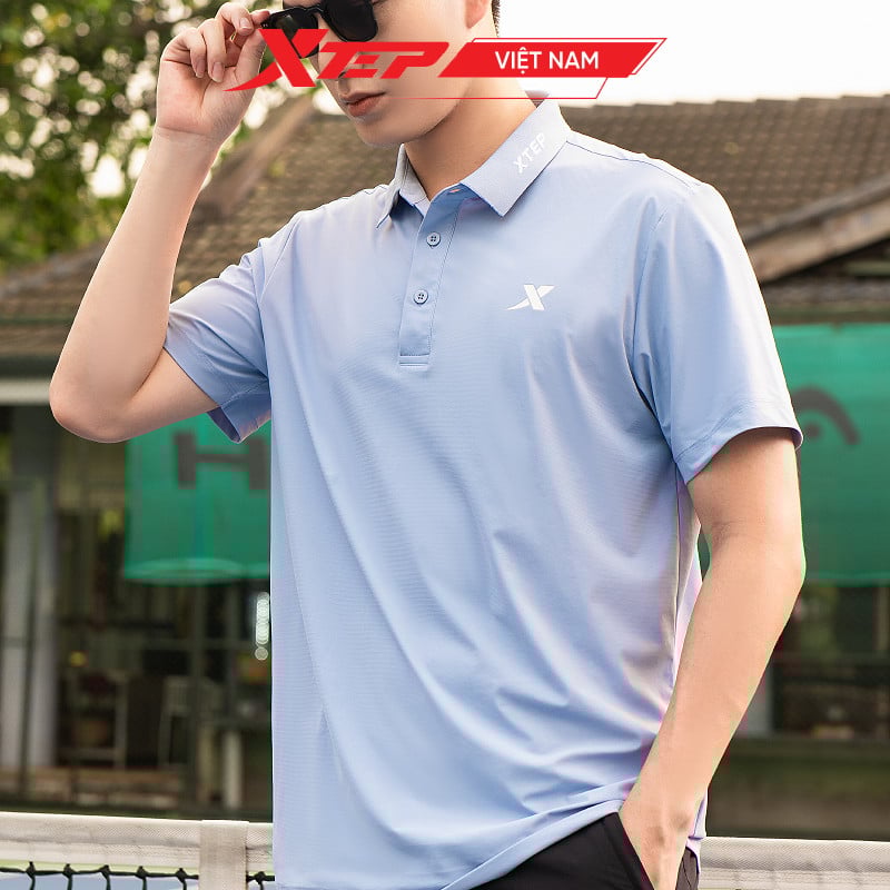  Áo Polo Nam Thể Thao Xtep, Hoạ Tiết Năng Động, Chất Vải Mềm Mại 977229027008 