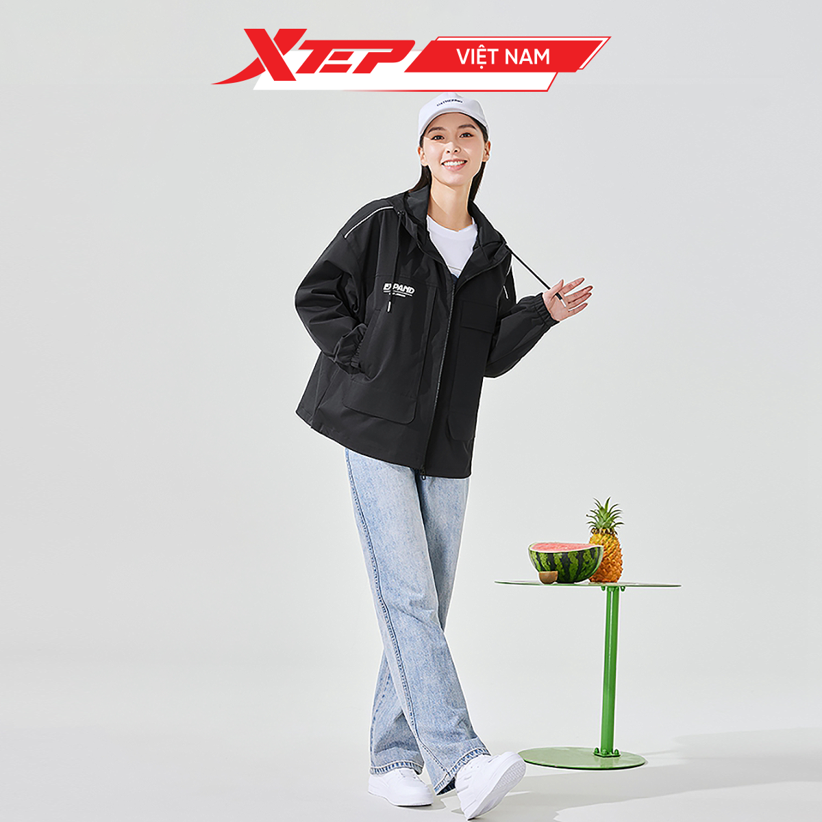  Áo Khoác Thể Thao Nữ Xtep, Áo Gió 977128150425 