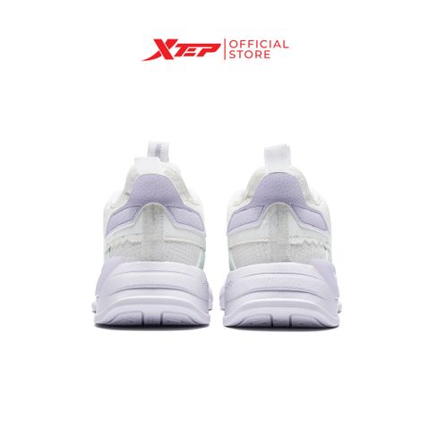  Giày sneaker nữ Xtep chính hãng, đế bằng hoạ tiết xinh xắn, dễ phối đồ, đế giày mềm mại 878218310007 