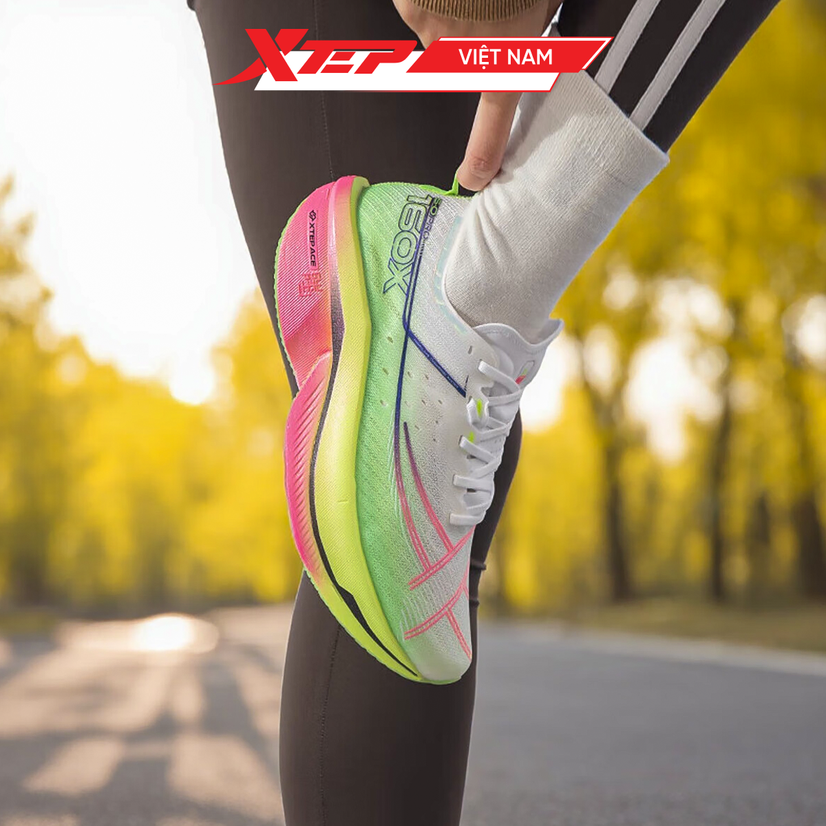  Giày Chuyên Chạy Bộ Nam Xtep 160X 6.0 PRO, Đế Carbon Trợ Lực 975119110003 