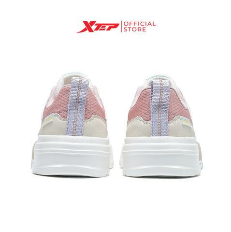  Giày sneaker nữ Xtep chính hãng, đế giày thoáng cao tôn dáng khi phối đồ, chất liệu lưới thoáng khí 878318310020 