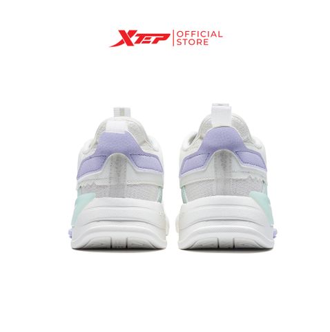  Giày sneaker nữ Xtep chính hãng, đế bằng hoạ tiết xinh xắn, dễ phối đồ, đế giày mềm mại 878218310007 