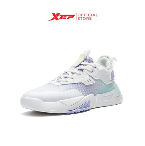  Giày sneaker nữ Xtep chính hãng, đế bằng hoạ tiết xinh xắn, dễ phối đồ, đế giày mềm mại 878218310007 