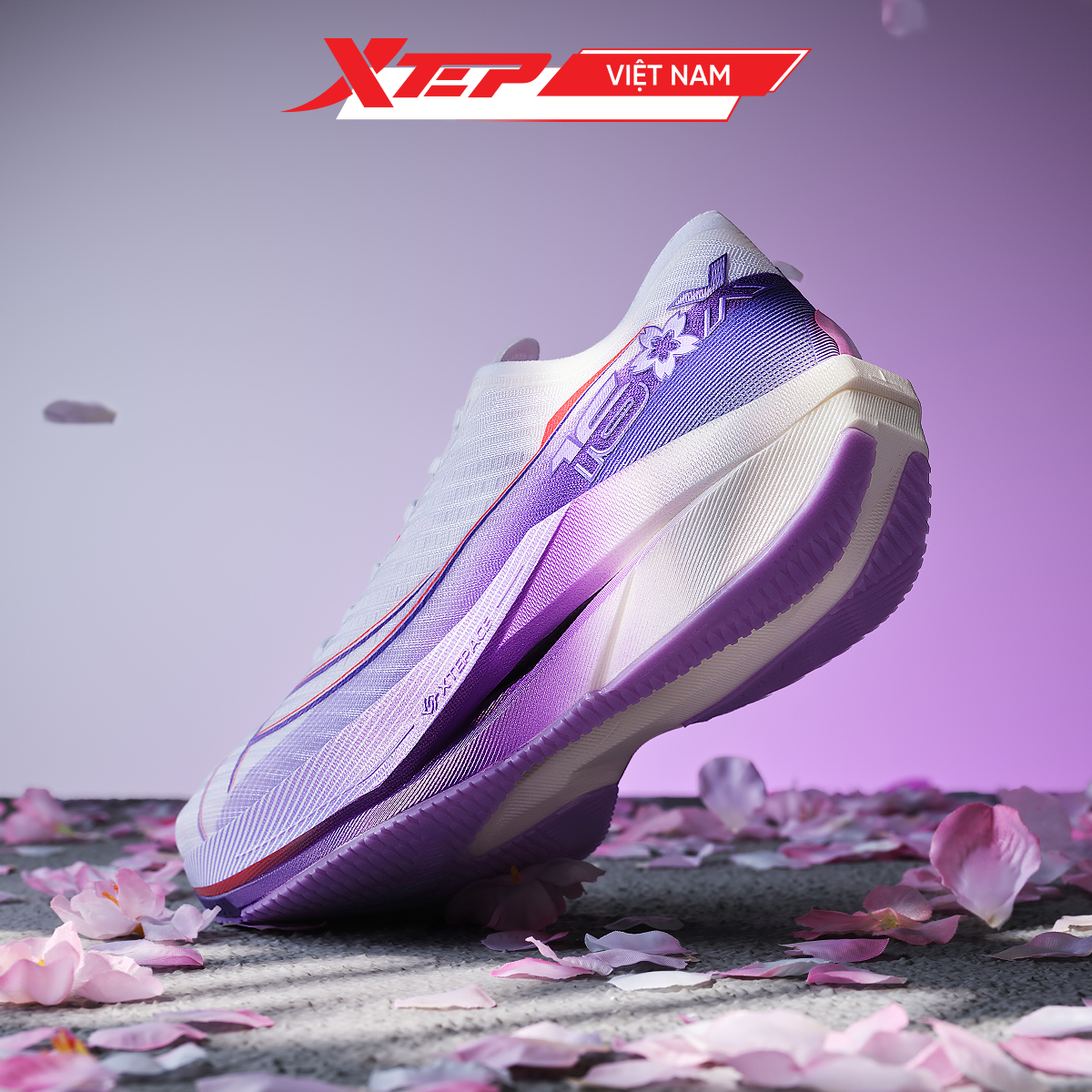  Giày Chuyên Chạy Bộ Nam Xtep 160X 6.5, Đế Carbon Trợ Lực 975219110085 
