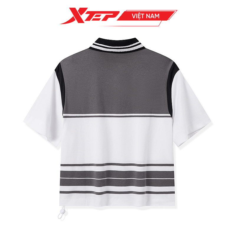  Áo Polo Nữ Xtep,Dáng Thể Thao Phối Màu 976228020439 