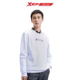  Áo Sweater thể thao nam Xtep, kiểu dáng bắt mắt hợp thời trang, chất vải mềm mại 879329920144 