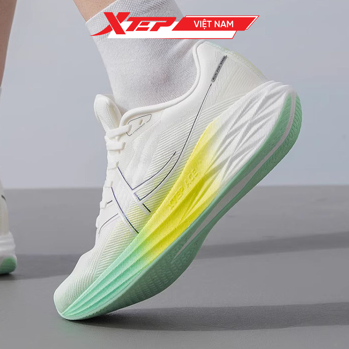  Giày Chạy Bộ Nam Giảm Chấn, Bứt Tốc 5.0 Xtep 976319110004 