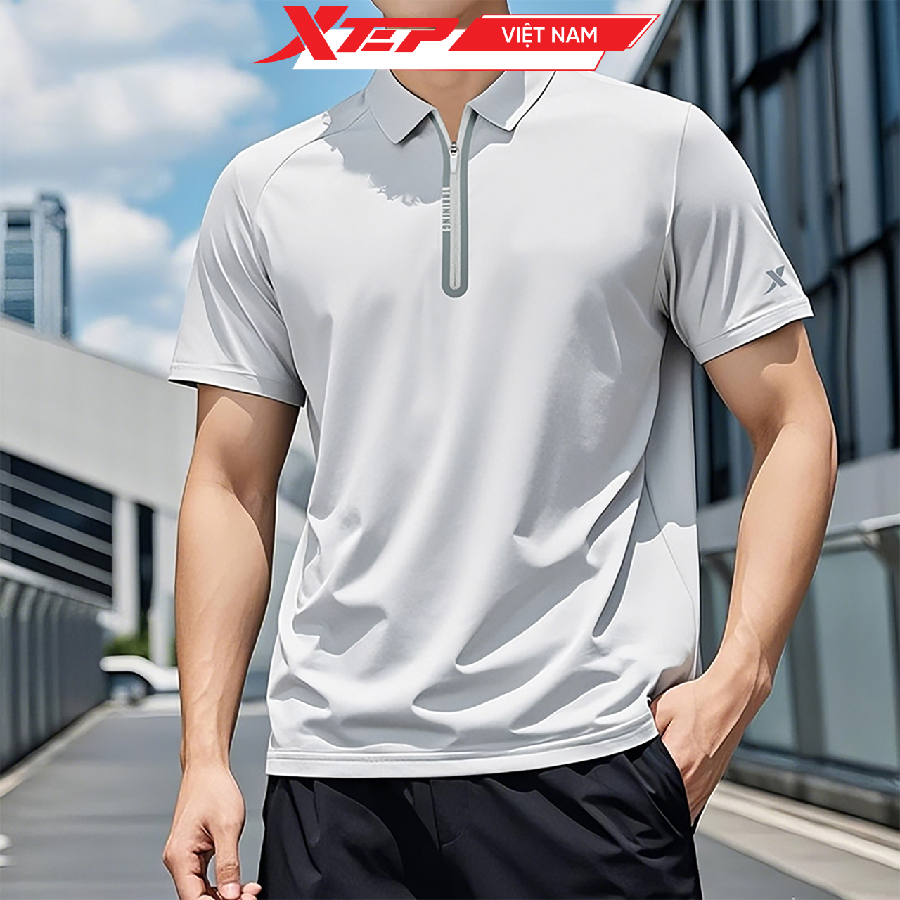  Áo Polo Thể Thao Nam Xtep 875229020079 