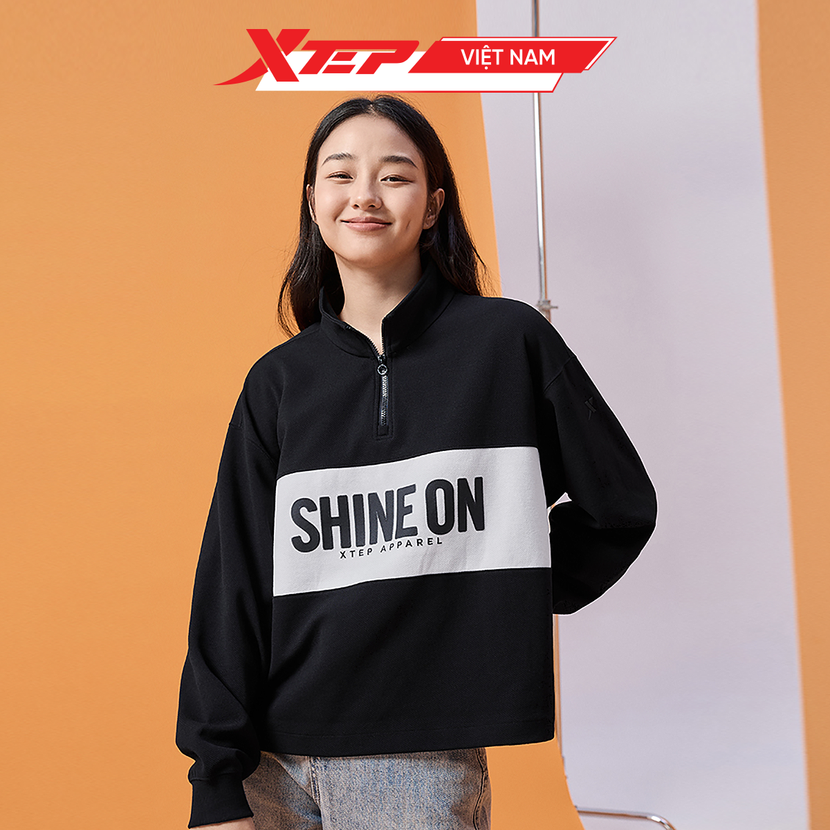  Áo Thể Thao Nữ Xtep, Áo Nỉ Thu Đông 977328920234 