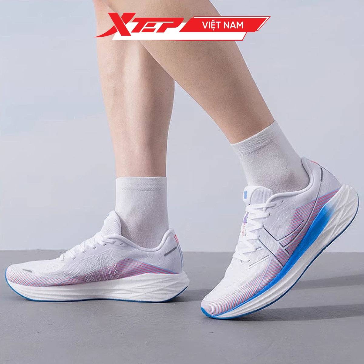  Giày Chạy Bộ Nam Giảm Chấn, Bứt Tốc 5.0 Xtep 976319110004 