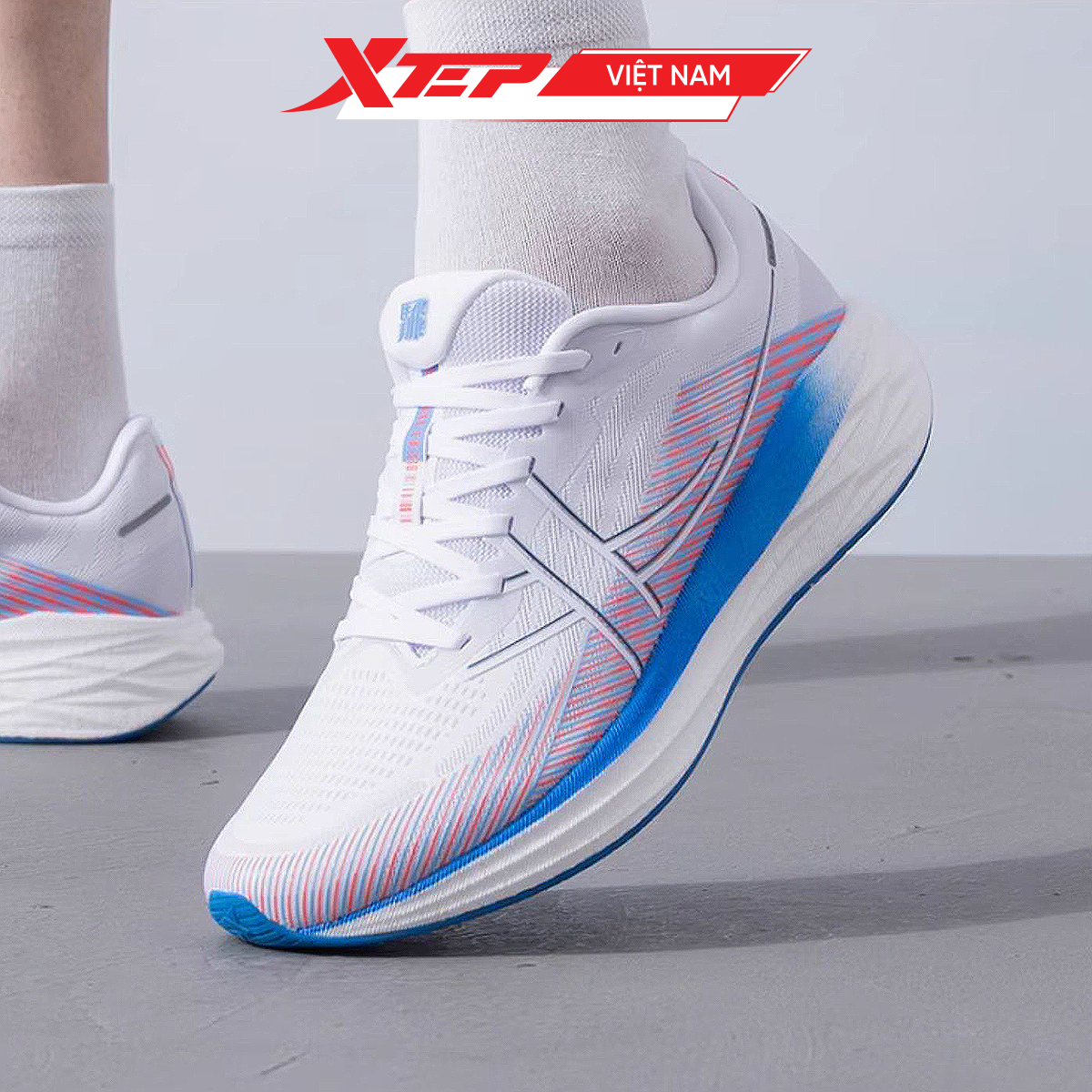  Giày Chạy Bộ Nam Giảm Chấn, Bứt Tốc 5.0 Xtep 976319110004 