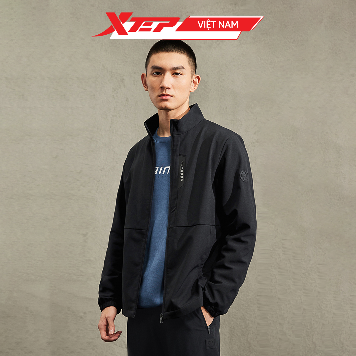  Áo Khoác Thể Thao Nam Xtep 977329160127 