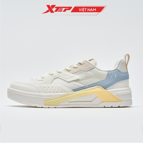 Giày sneaker nữ Xtep chính hãng, đế giày thoáng cao tôn dáng khi phối đồ, chất liệu lưới thoáng khí 877218310015