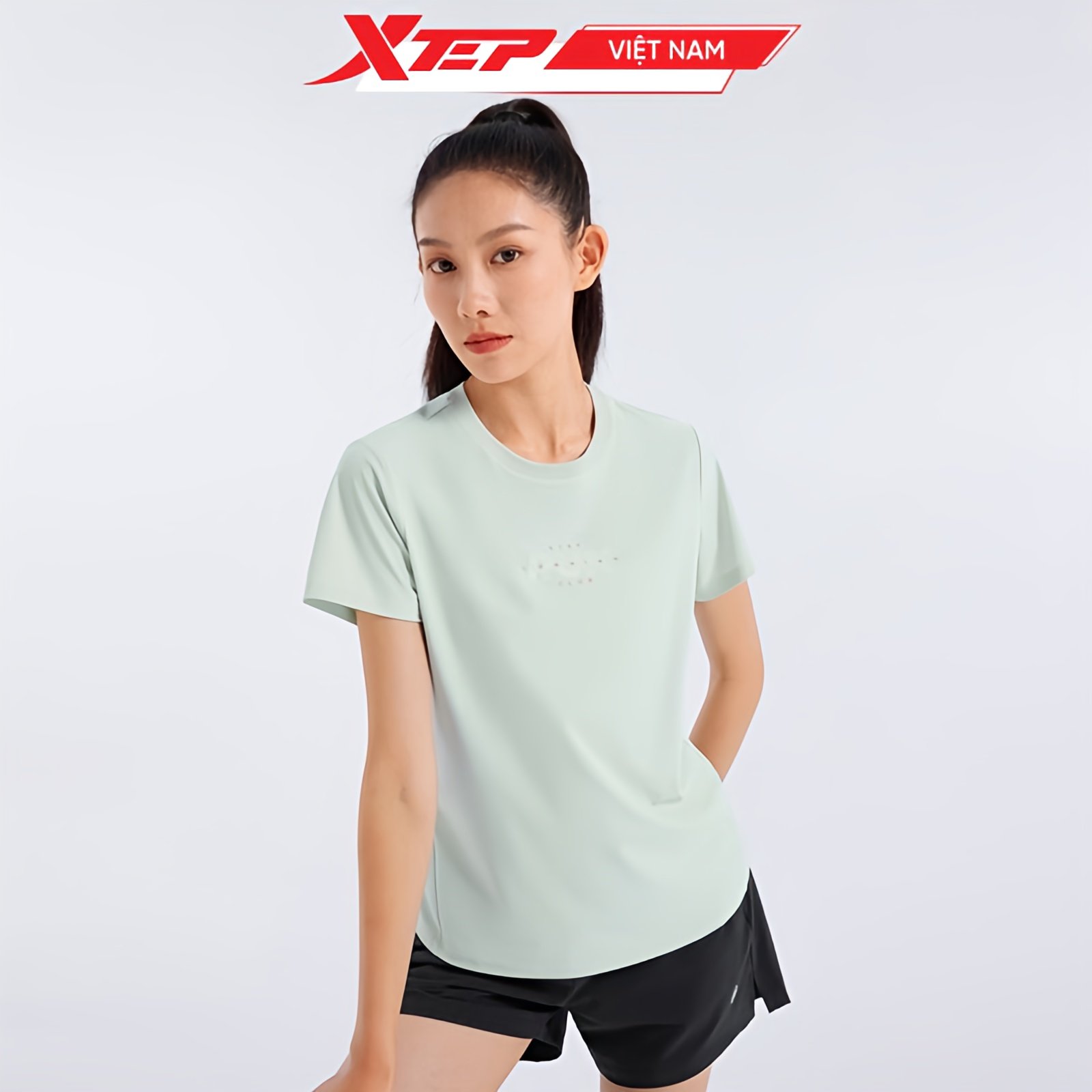  Áo Thể Thao Nữ Xtep, Áo Thun Cổ Tròn Thoáng Khí 976328010153 