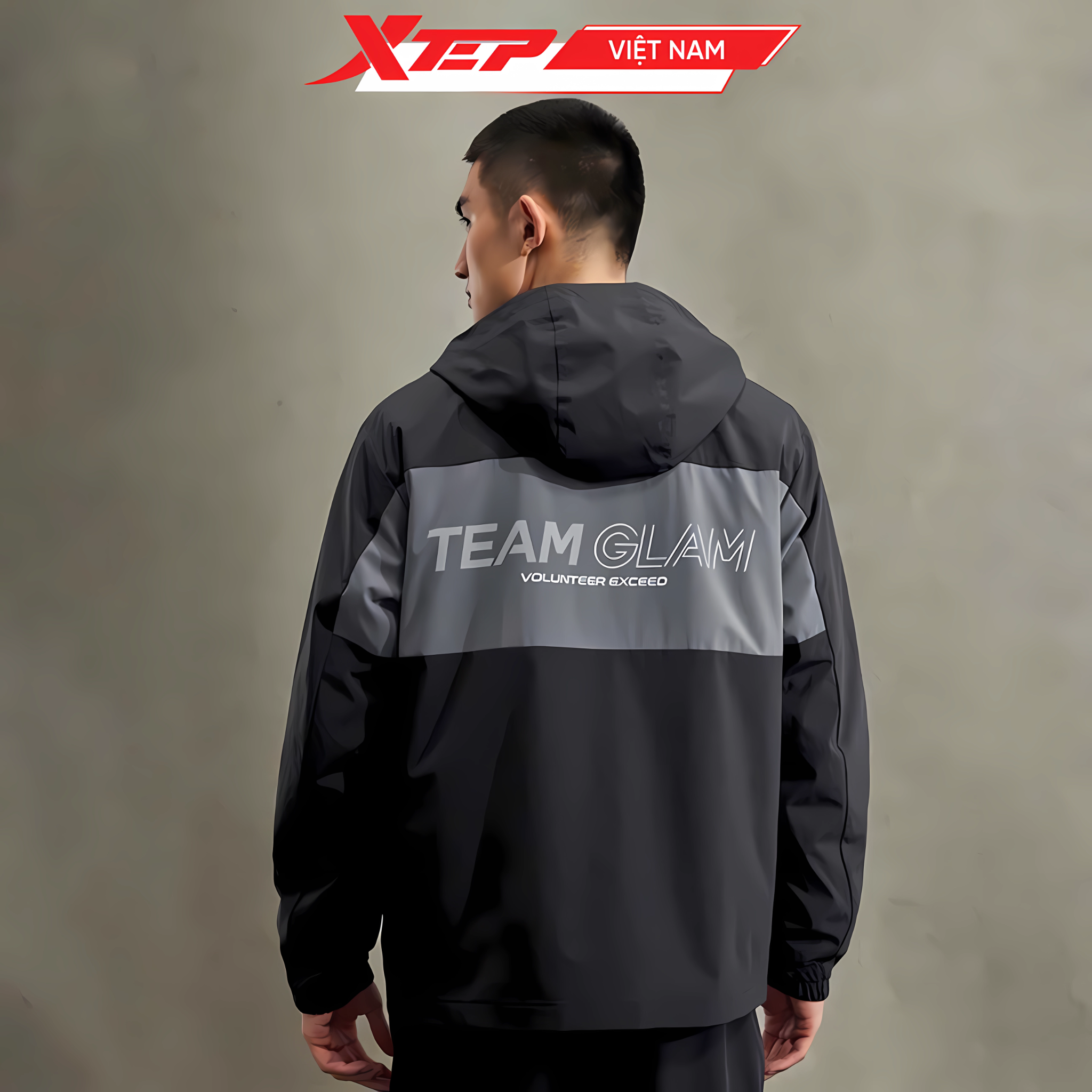  Áo gió Thể Thao Nam Xtep, Chống Gió, Chống Nước Có Mũ 977329150350 