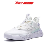  Giày sneaker nữ Xtep chính hãng, đế bằng hoạ tiết xinh xắn, dễ phối đồ, đế giày mềm mại 878218310007 