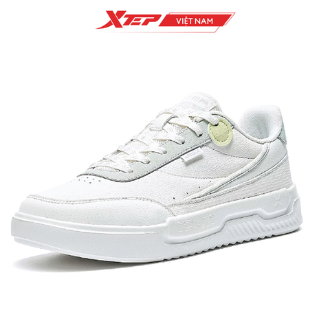  Giày sneaker nữ Xtep chính hãng, đế giày thoáng cao tôn dáng khi phối đồ, chất liệu lưới thoáng khí 878318310022 