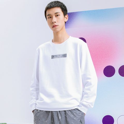  Áo Sweater thể thao nam Xtep, kiểu dáng bắt mắt hợp thời trang, chất vải mềm mại 879329920144 