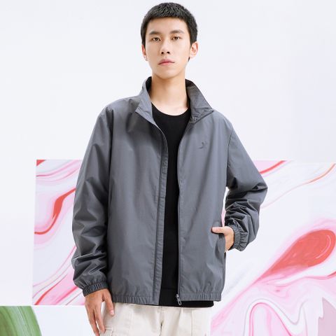  Áo khoác jacket nam Xtep dáng rộng thoải mái, màu sắc trung tính dễ mặc 879329120146 