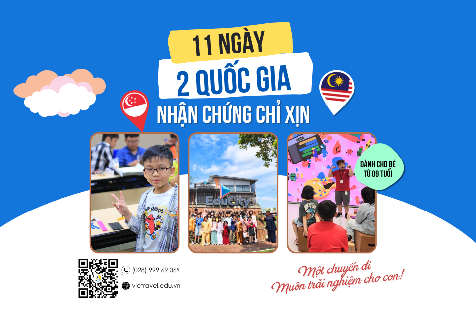 HÀNH TRÌNH 11 NGÀY 2 ĐẤT NƯỚC HÈ 2024 - NHẬN NGAY CHỨNG CHỈ CỦA ĐẠI HỌC #26 THẾ GIỚI