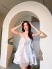 Đầm Ngắn Hai Dây Xếp Tầng ELPIS CLOTHING