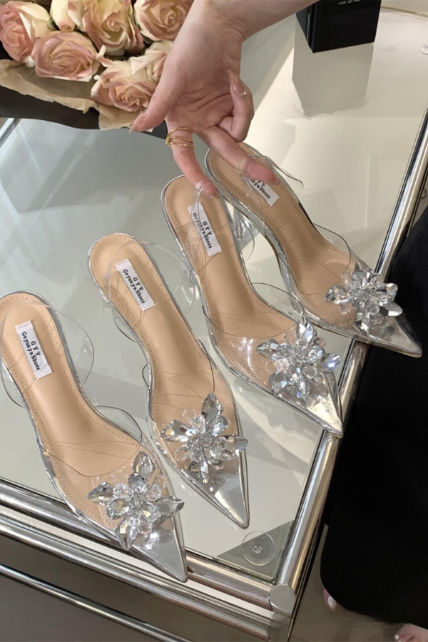 Giày Pha Lê Trong Suốt OMNES