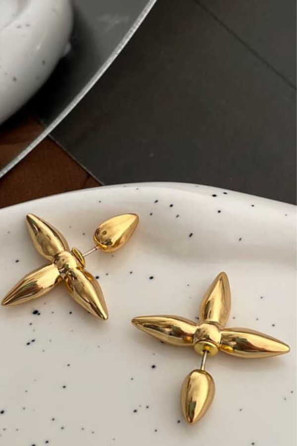 Bông Tai Hình Cỏ Bốn Lá OMNES