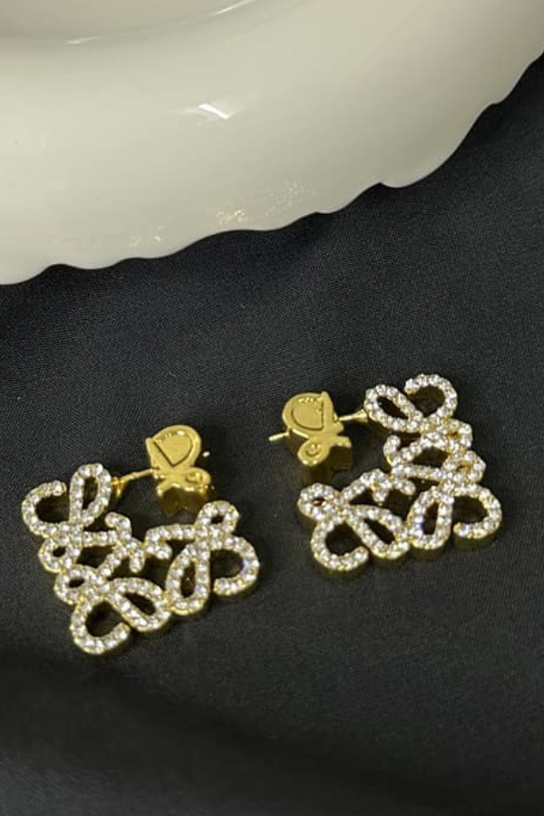 Bông Tai Đính Đá OMNES