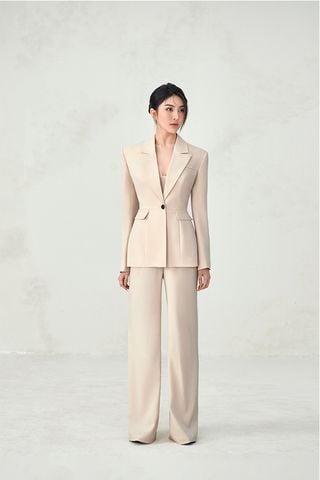 Áo Vest Tay Dài Trơn x Quần Dài Dáng Suông LALLEE