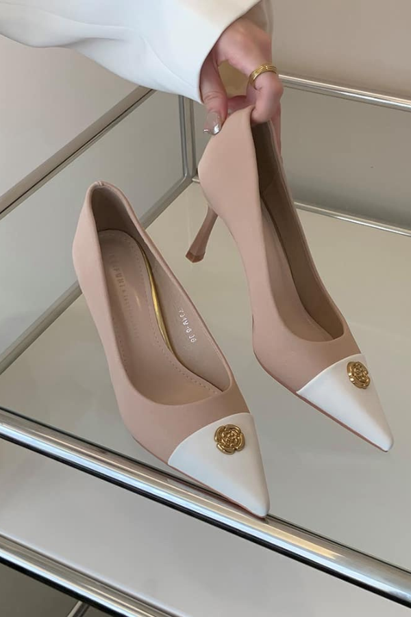 Giày Cao Gót Hoa Trà OMNES