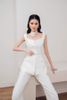 Áo Vest Không Tay x Quần Ống Xuông WHITE PLAN