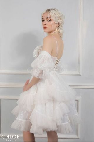 Đầm Ngắn Cúp Ngực Xếp Tầng CHLOE DESIGN
