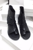 Giày Boot Xỏ Ngón Cao Cổ Hở Mũi OMNES