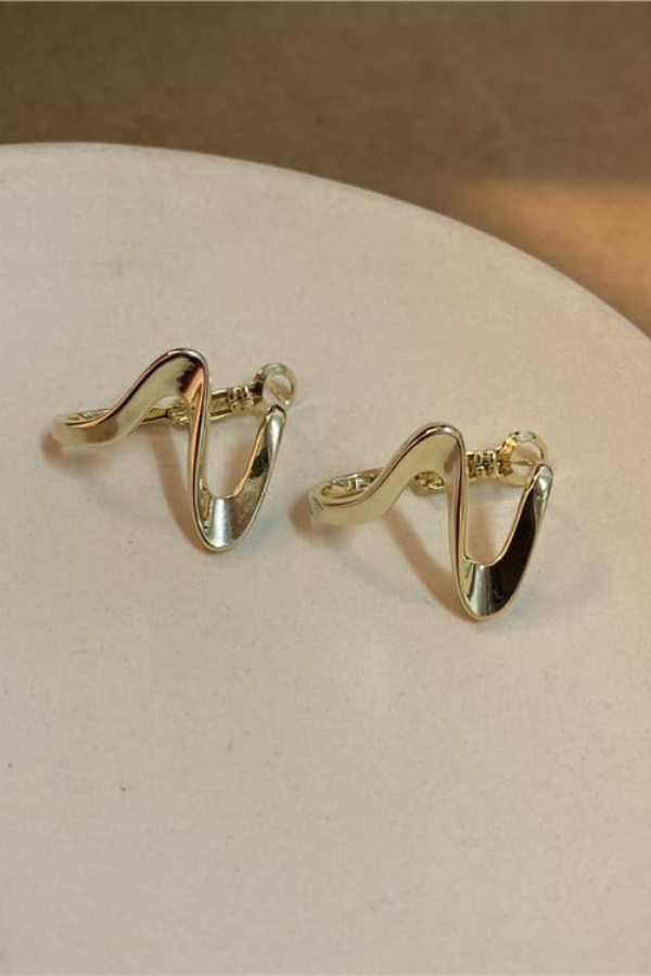 Bông Tai Dạng Vòng Thiết Kế Dạng Gấp OMNES