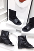 Giày Boot Xỏ Ngón Cao Cổ Hở Mũi OMNES