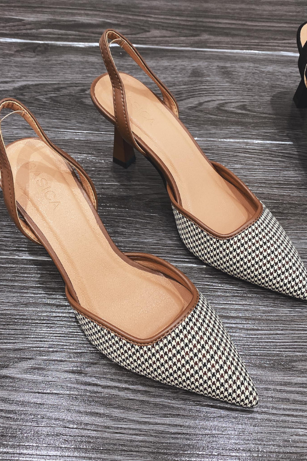 Giày Slingback Hở Gót Đơn Giản OMNES