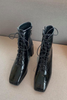 Giày Boot Đế Vuông Đa Bóng Đan Dây OMNES