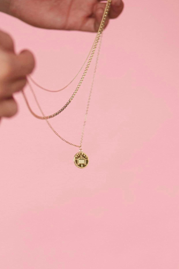 Vòng Cổ Mặt Dây Đồng Tiền OMNES