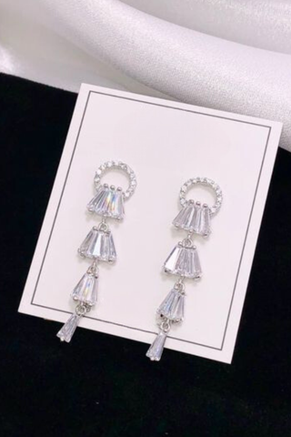 Bông Tai Bạc 925 Đá Zircon OMNES