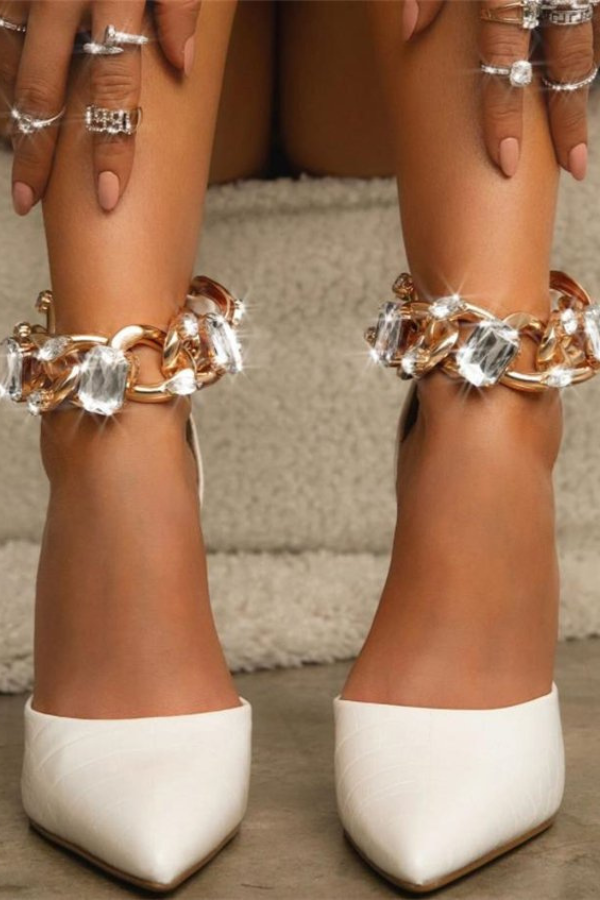 Giày Cao Gót Xích Đá To OMNES