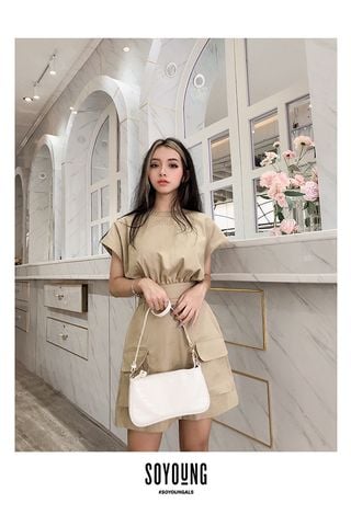 Đầm Ngắn Cổ Tròn SO YOUNG
