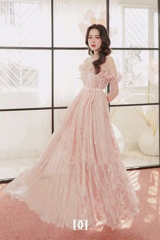 Đầm Midi Trễ Vai Voan Mỏng DARLING DIVA