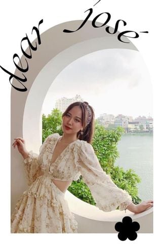 Đầm Midi Cổ Chữ V Tay Dài DEAR JOSÉ