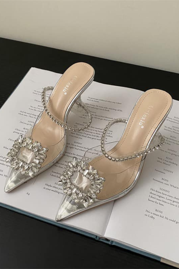 Guốc Sục Trong Suốt Tag Đá Vuông OMNES