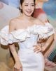 Đầm Ngắn Trễ Vai Kiểu ELEGANT STUDIO