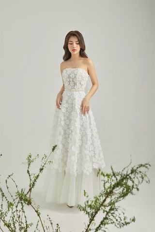 Đầm Midi Cúp Ngực Dáng Xòe Vanilla House