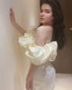 Đầm Ngắn Trễ Vai Kiểu ELEGANT STUDIO