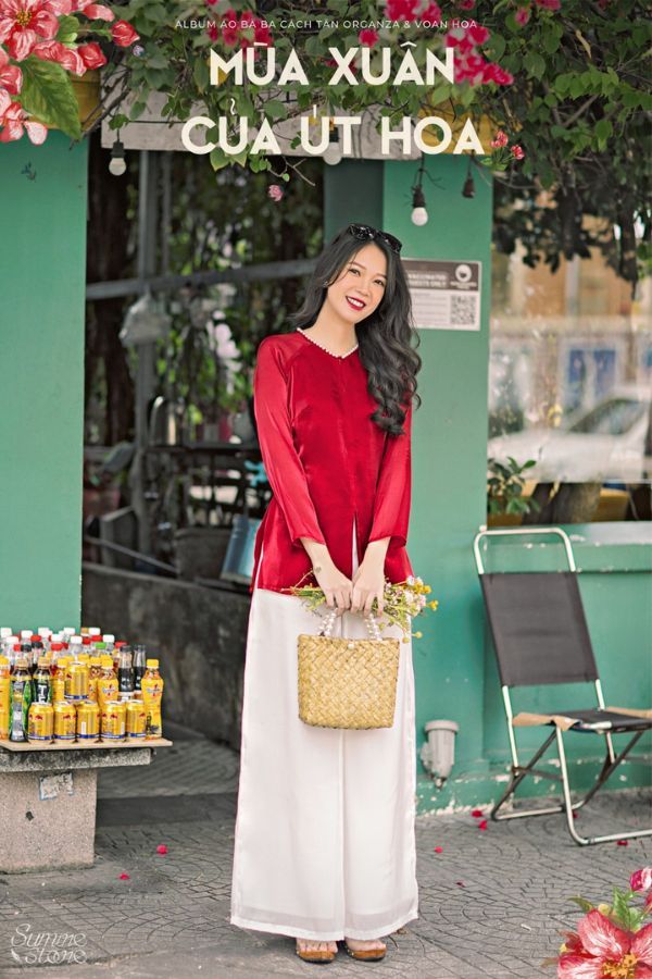 Bộ Pháp Phục Cách Tân Út Xinh Màu Đỏ SUMIRE STORE
