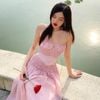Đầm Midi Dây Cổ Dáng Suông ONON MADE