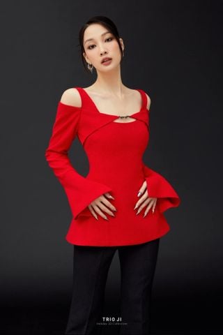 Áo Đỏ Tay Dài TRIO JI